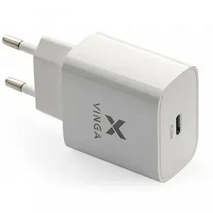 Зарядное устройство Vinga PD Type-C 20W Charger white VWCPDC - Фото 1