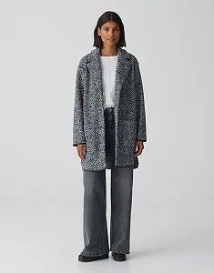 Короткое пальто OPUS Halilo Remix женское с шерстью synthetic.ua - Фото 1