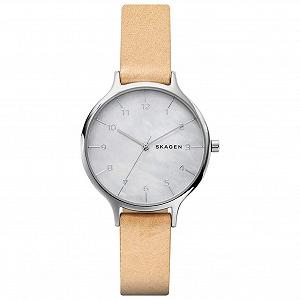 Женские Аналоговые Кварцевые Часы Skagen SKW2634 с Кожаным Ремешком - Фото 1