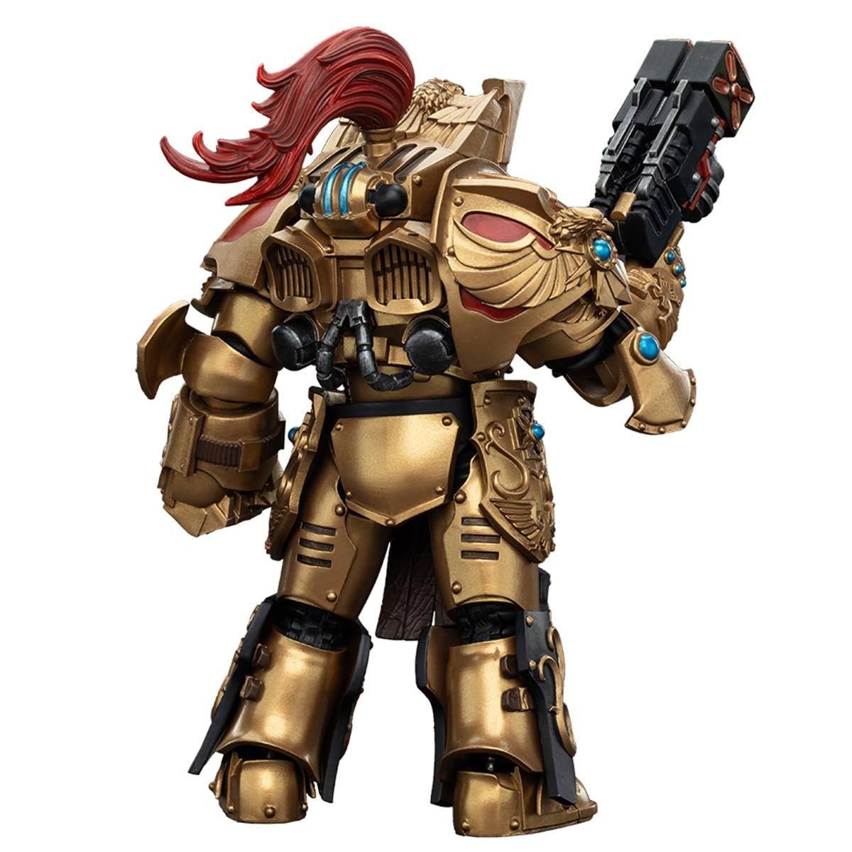 Фигурка Joytoy Warhammer The Horus Heresy 1/18 Legio Custodes Aquilon Terminator Squad Aquilon с сдвоенным адратическим разрушителем JT00751, фото №8