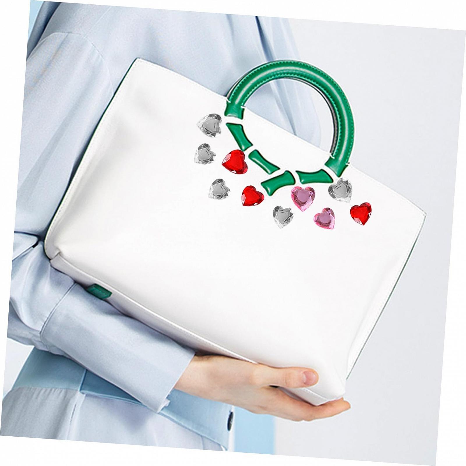 Наклейки стразы сердце Beavorty, 12 листов, акрил, фото №9