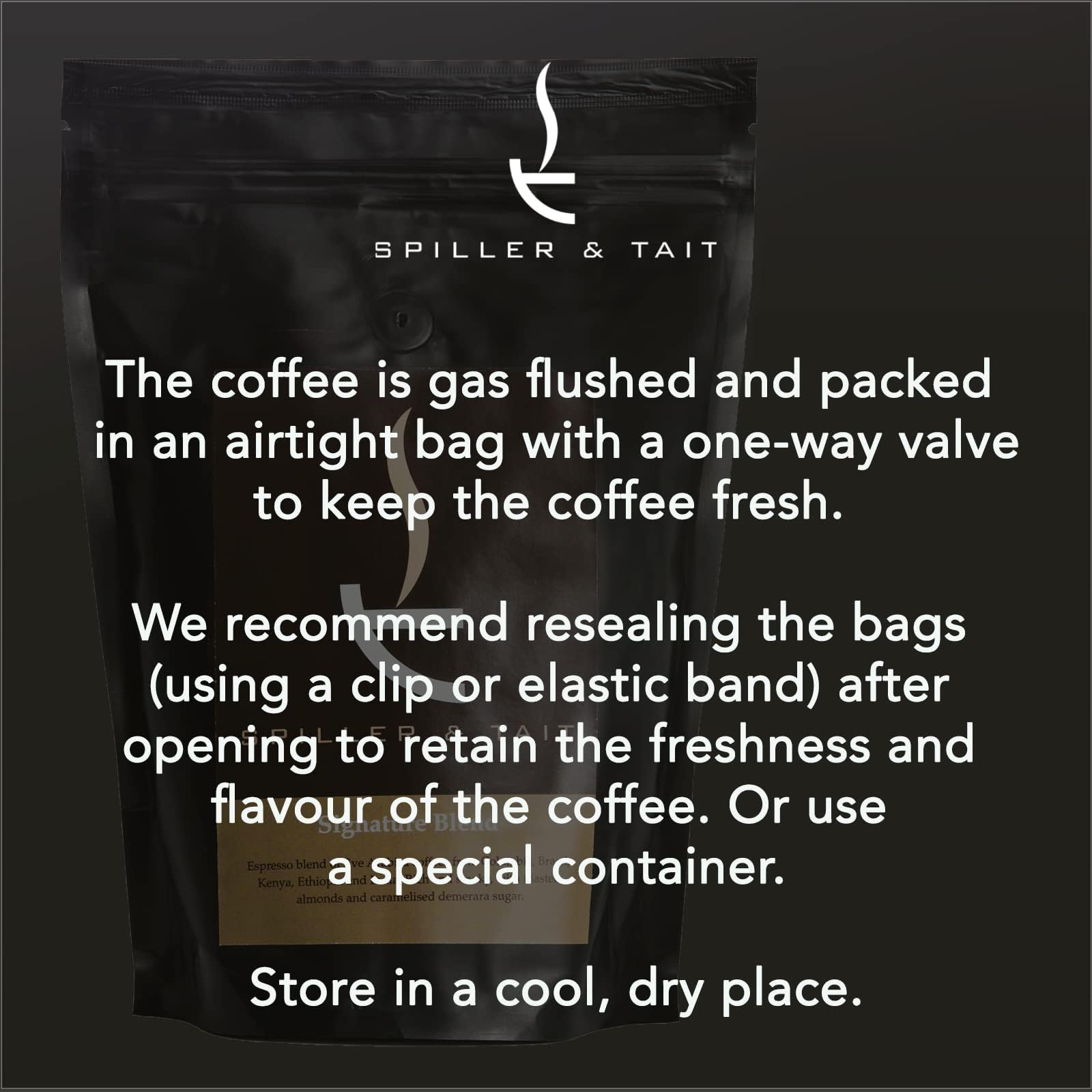 Кава в зернах Spiller & Tait Signature Blend 1 кг, фото №8