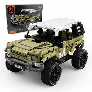 Игрушечный джип rc tech Technic строительные блоки Внедорожник 474 детали Подтягивающий мотор - Фото 1