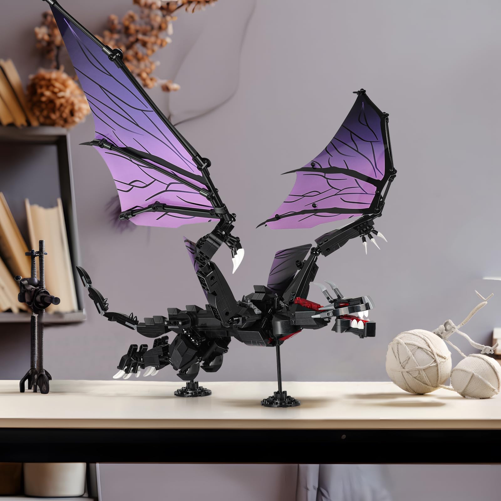 Игрушка IKUPER Technic Dragon для Детей Черный Дракон 589 Штук, фото №5