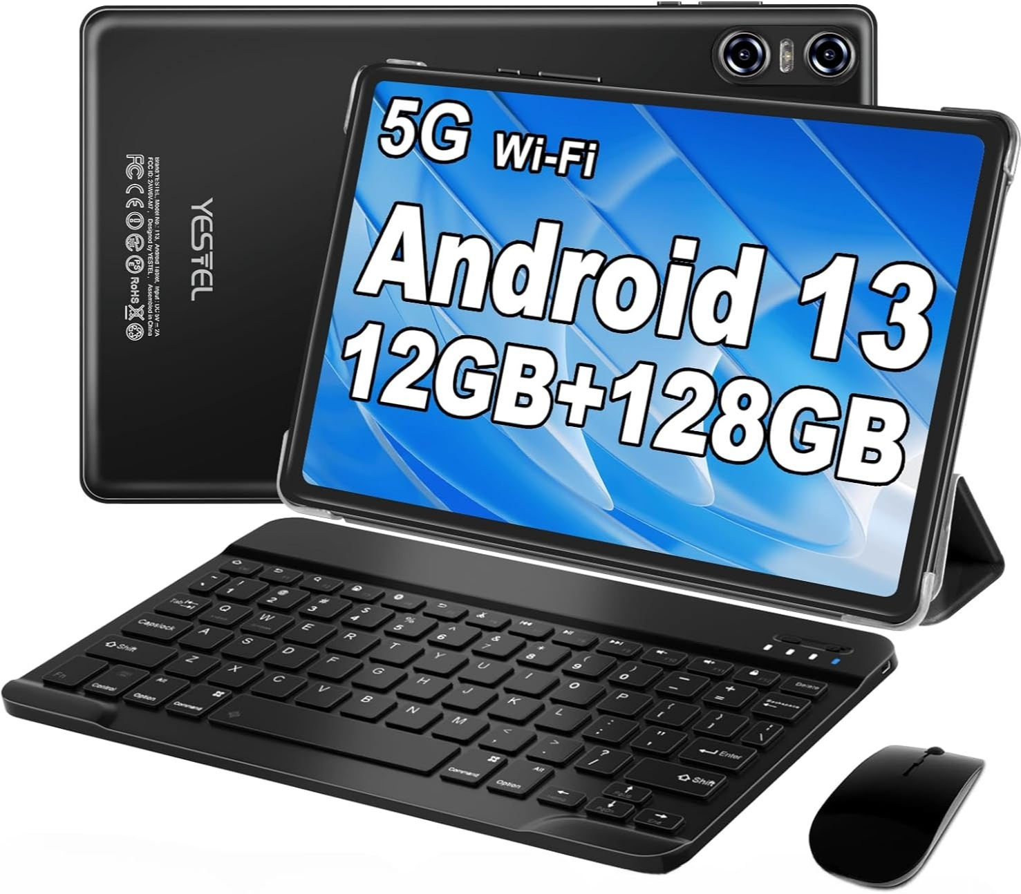 Планшет 10.1" Yestel T13 12/128Gb 8 ядер Android 13 6000 mAh Чорний, фото №1