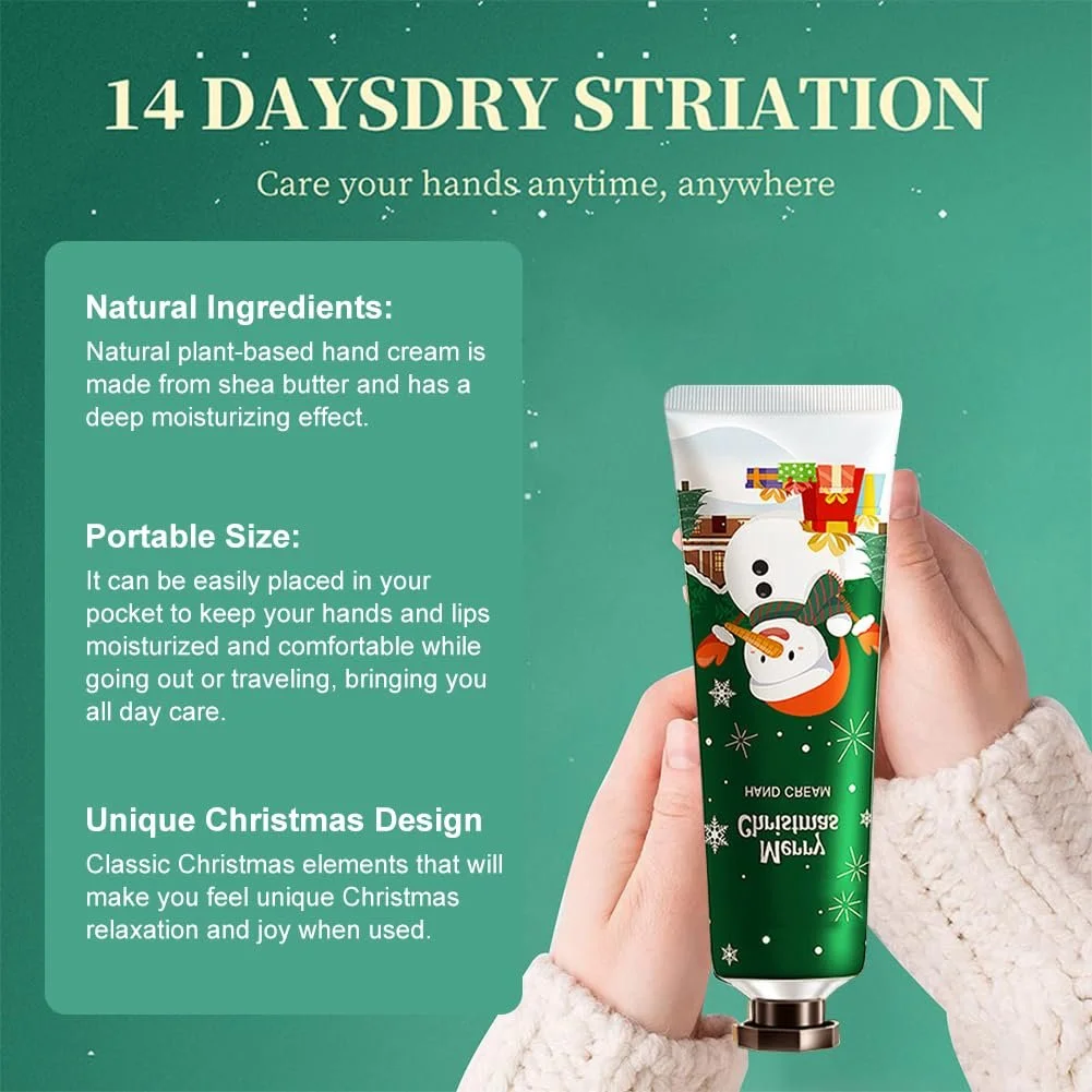 Набір різдвяних кремів для рук, міні-набір кремів для рук, 5 шт, фото №3