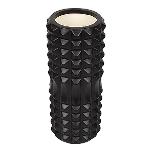 Ролик массажный для йоги фитнеса спины и шеи OSPORT (30*9 см Черный - Фото 1