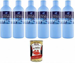 Гель для душу Felce Azzurra Original Classico pH-нейтральний 6 х 650 мл + 400 г - Фото 1