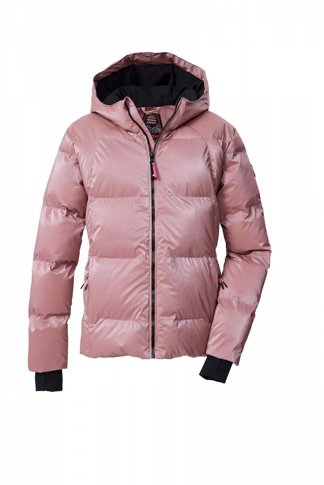 Куртка Killtec Ksw 210 Grls Qltd Down с капюшоном и снегозащитой для девочек, фото №1 Куртка Killtec Ksw 210 Grls Qltd Down с капюшоном и снегозащитой для девочек, фото №1