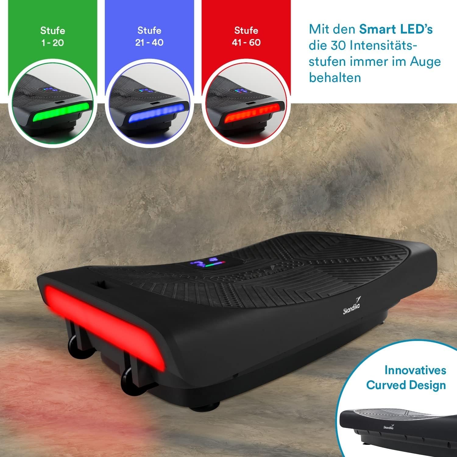 Вібраційна платформа Skandika V3000 Bluetooth Чорний, фото №5