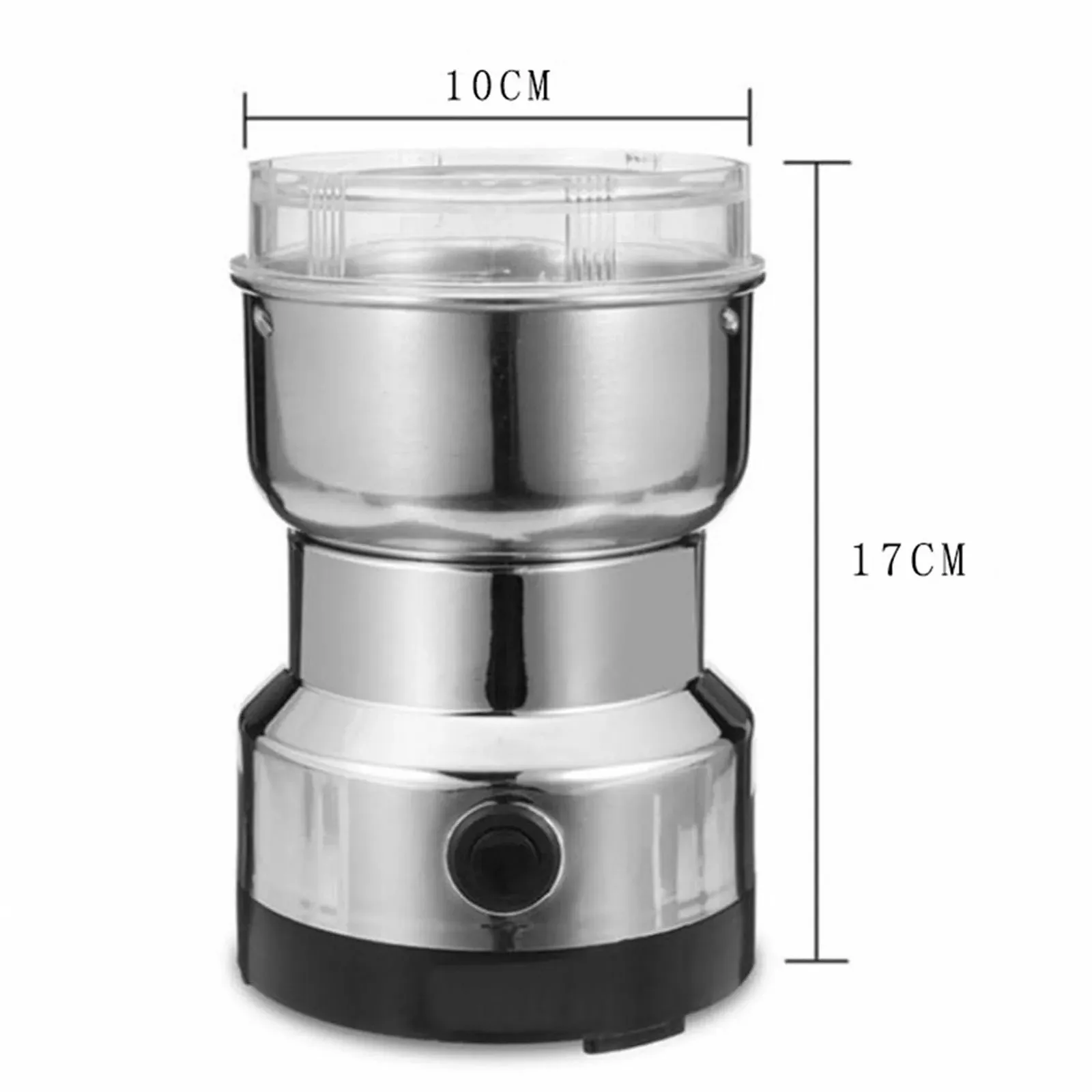 Электрическая мельница BRRNOO, многофункциональная, нержавеющая сталь, 200 Вт, компактная, тихая, простая в использовании (серебристый), фото №6 Электрическая мельница BRRNOO, многофункциональная, нержавеющая сталь, 200 Вт, компактная, тихая, простая в использовании (серебристый), фото №6