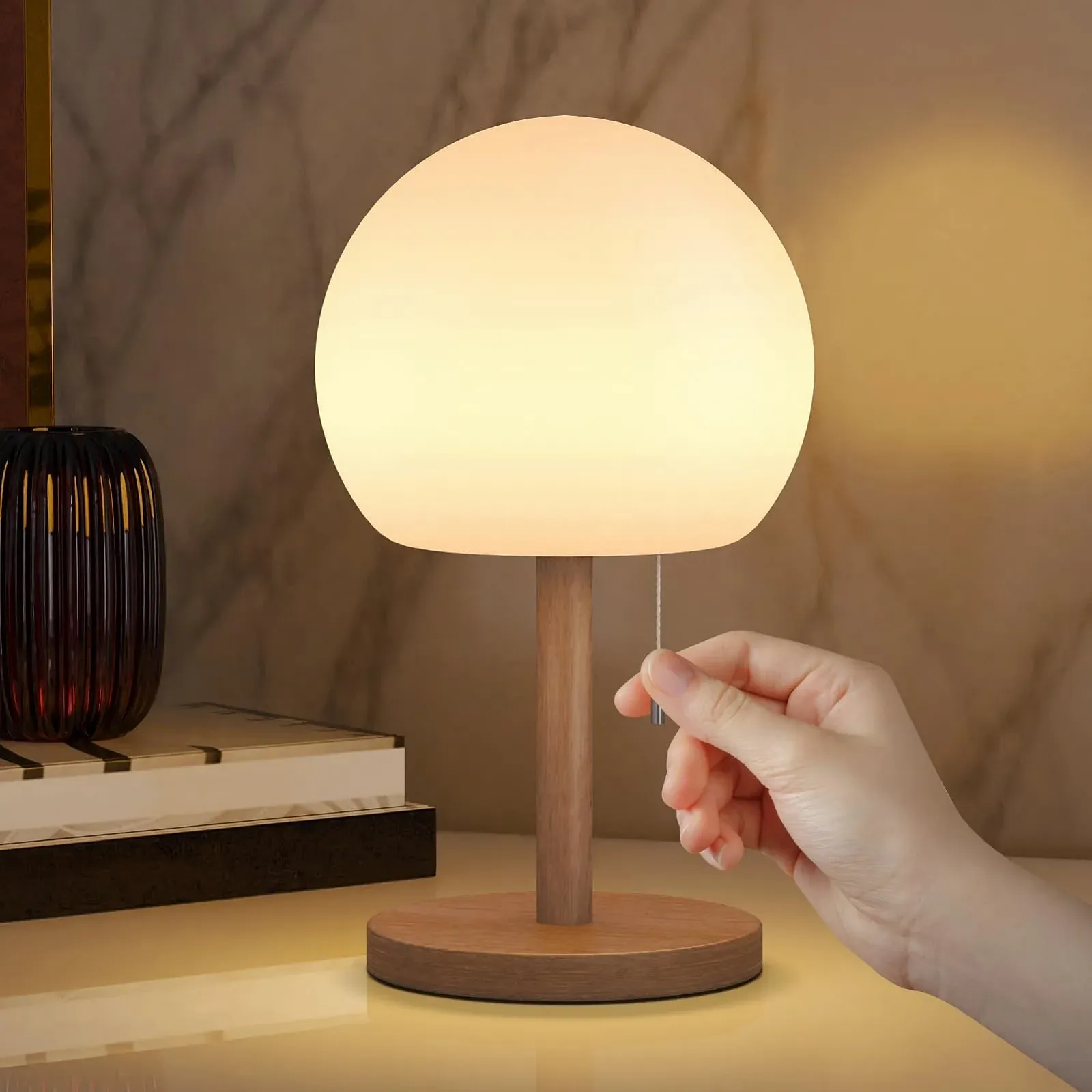 Настільна лампа FUYO Wireless LED акумуляторна димована 8 кольорів IP44, фото №1