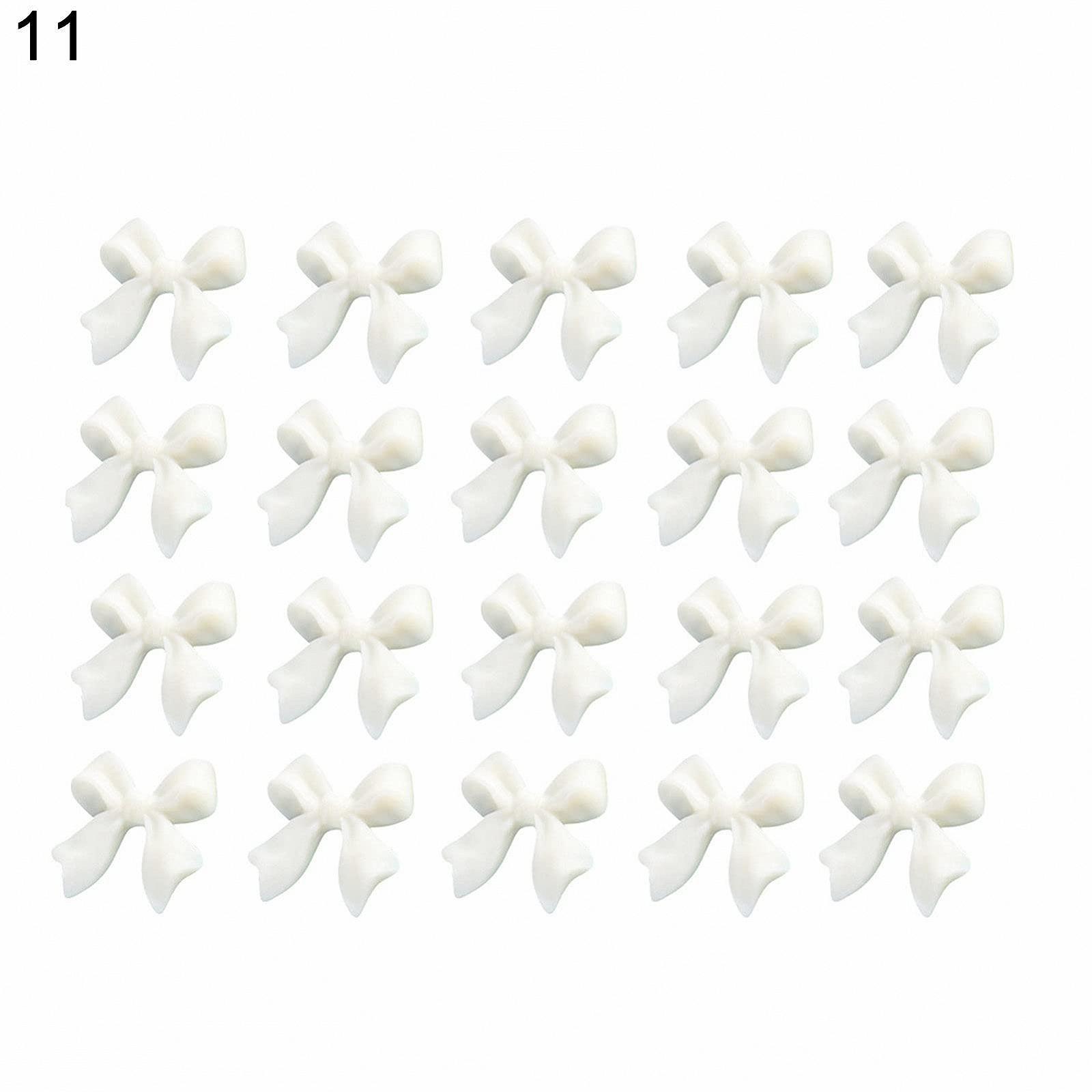 Прикраса для нігтів Бантик Матовий 3D ефект Смола Різнокольоровий 1, фото №7