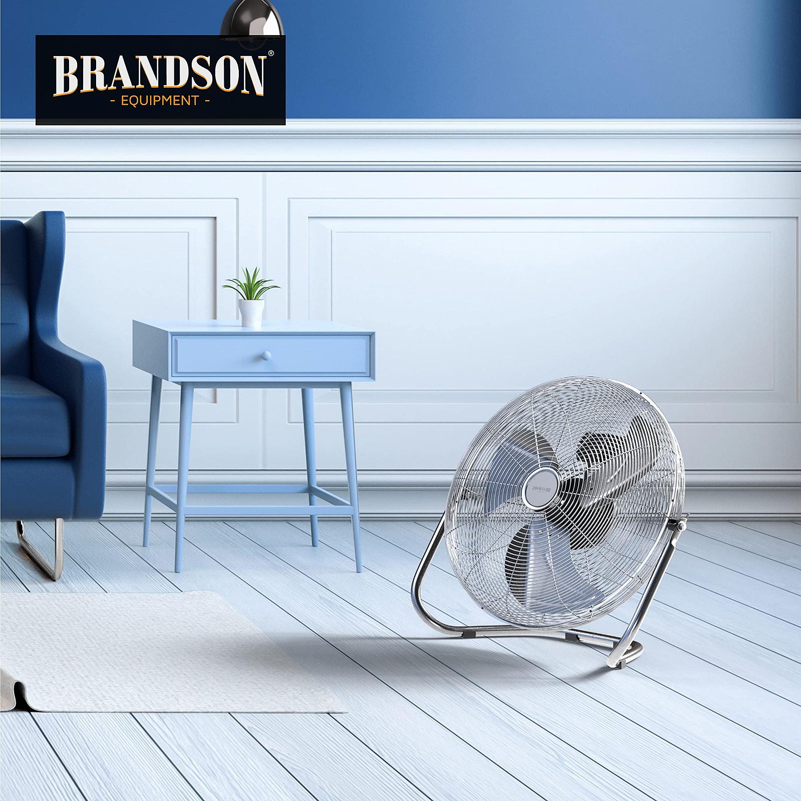 Вентилятор напольный Brandson Retro Style 50 см хром, фото №7