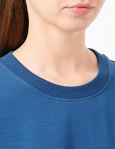 Женская толстовка Love Moschino, с длинными рукавами, приталенная, с круглым вырезом synthetic.ua - Фото 1