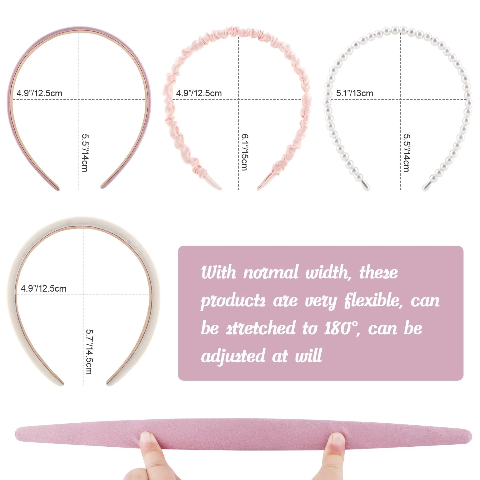 Набор женских обручей DRESHOW, разные модели, фото №2 Набор женских обручей DRESHOW, разные модели, фото №2