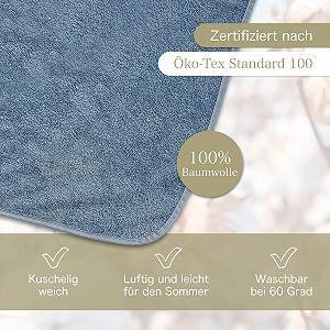 Покривало Літо KiGATEX Бавовна махрова 150 x 200 см екрю synthetic.ua - Фото 1