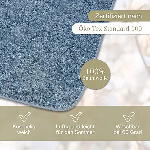 Одеяло летнее KiGATEX Хлопок махровое 150 x 200 см экрю synthetic.ua - Фото 1