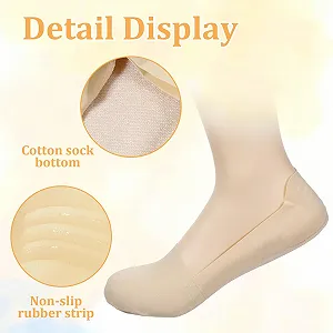 Носки-следки Без бренда Ballerina Invisible Ankle Socks 8 пар synthetic.ua - Фото 1