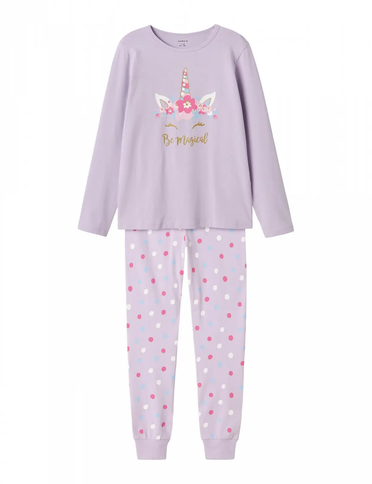 Комплект для сну з довгим рукавом NAME IT для дівчинки, фото №1 Комплект для сну з довгим рукавом NAME IT для дівчинки, фото №1