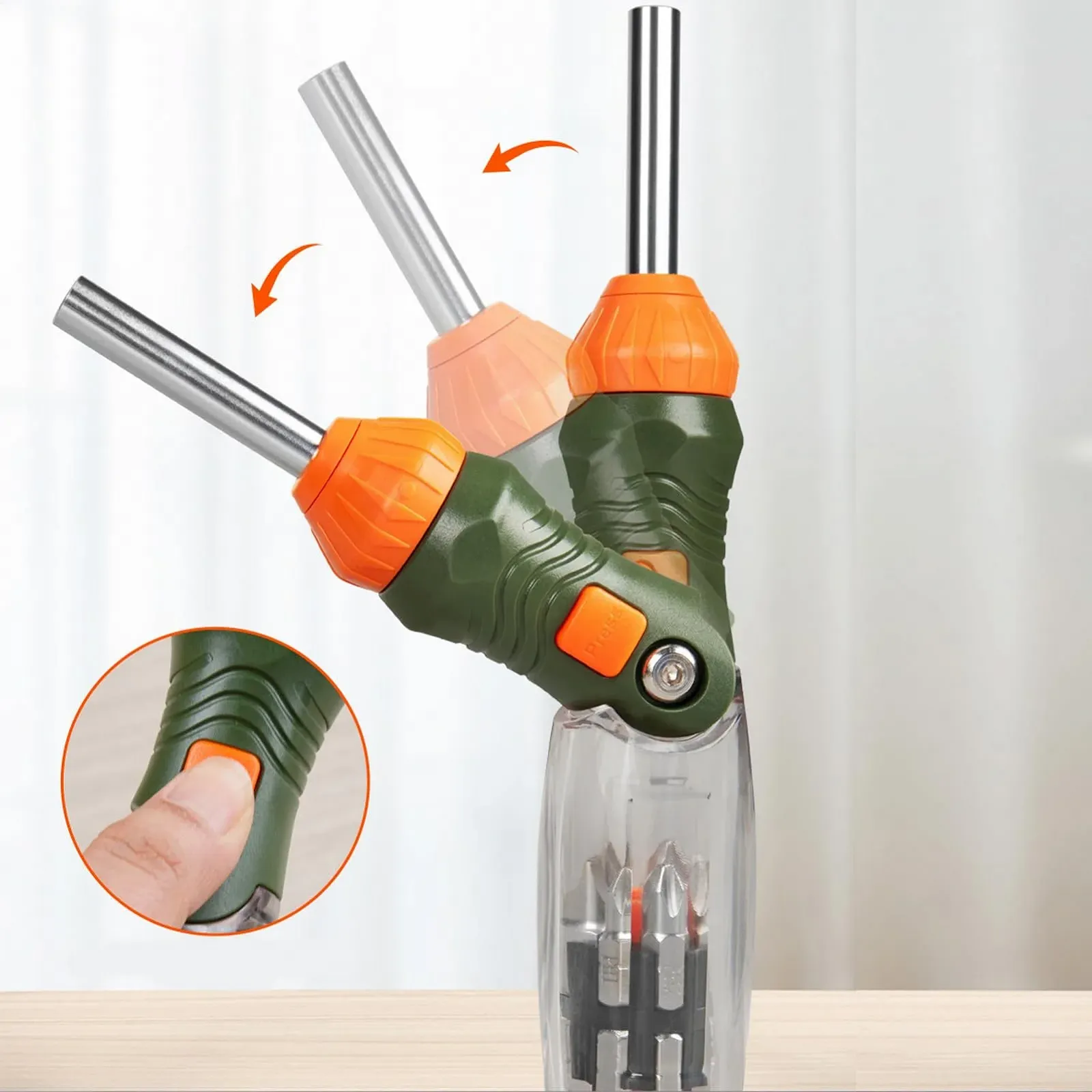 Набір викруток прецизійних реверсивних магнітних з легованої сталі, фото №7