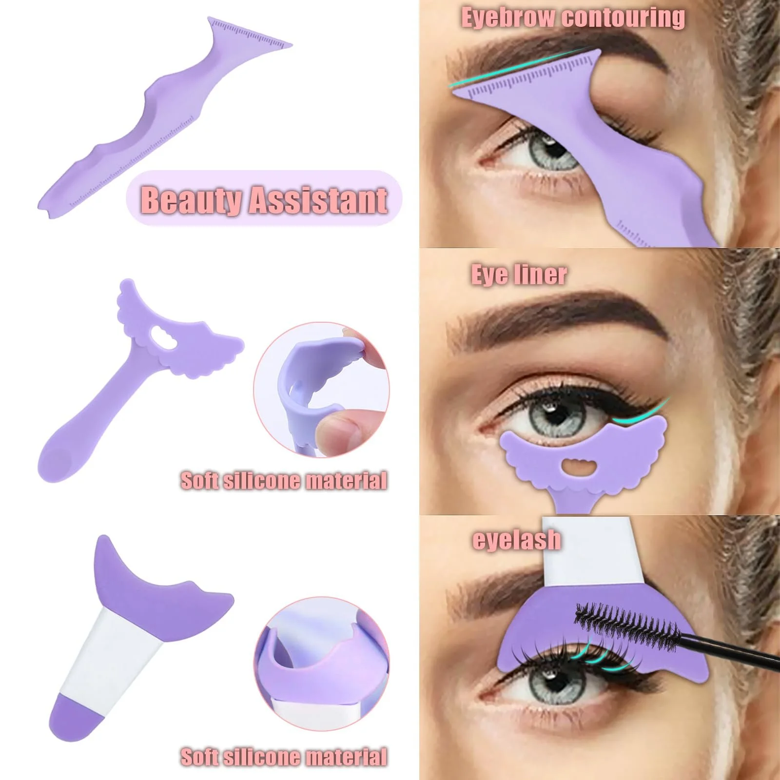 Набор Шаблоны для подводки многофункциональный, фото №3 Набор Шаблоны для подводки многофункциональный, фото №3