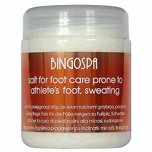 Сіль для стоп BINGOSPA 2-в-1 від грибка та пітливості 550 г - Фото 1