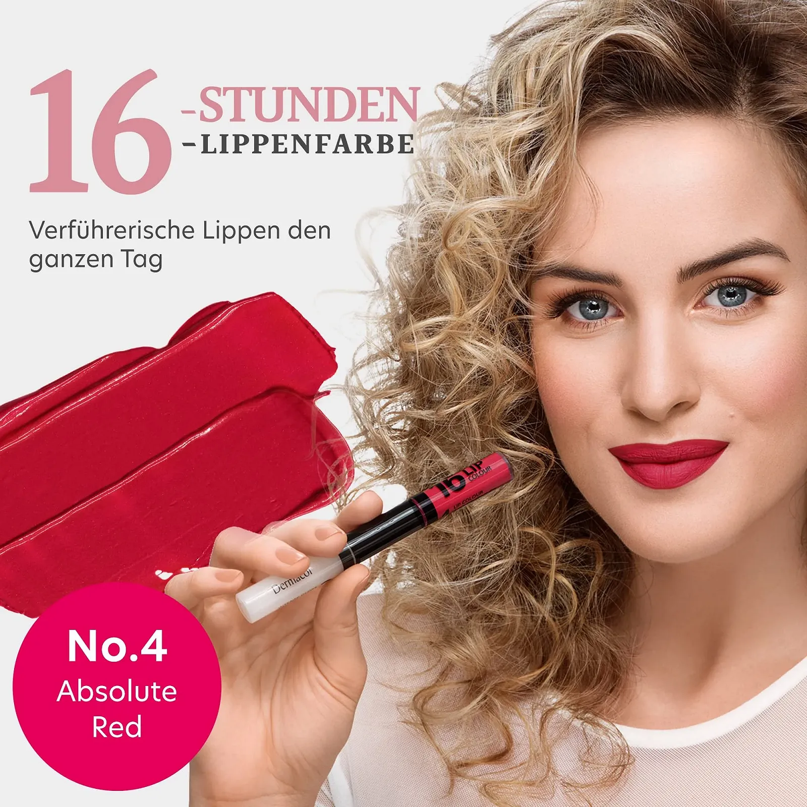 Блиск для губ Dermacol 2-в-1 стійкий колір, фото №2