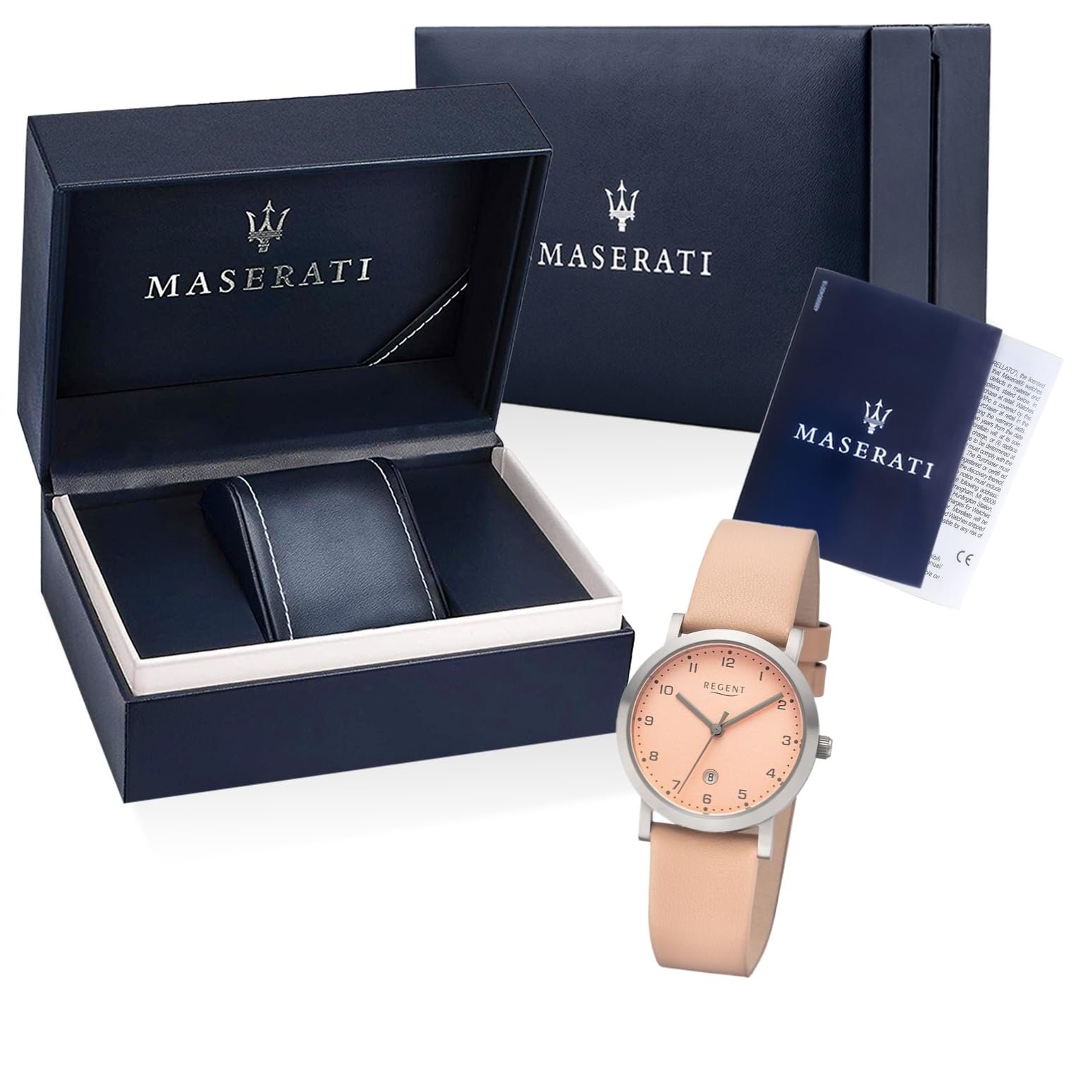 Женские Плоские Часы REGENT Titanium 3268.90.10 30 мм Кварцевые Аналоговые Абрикосовые, Абрикосовые, Ремешок, фото №4