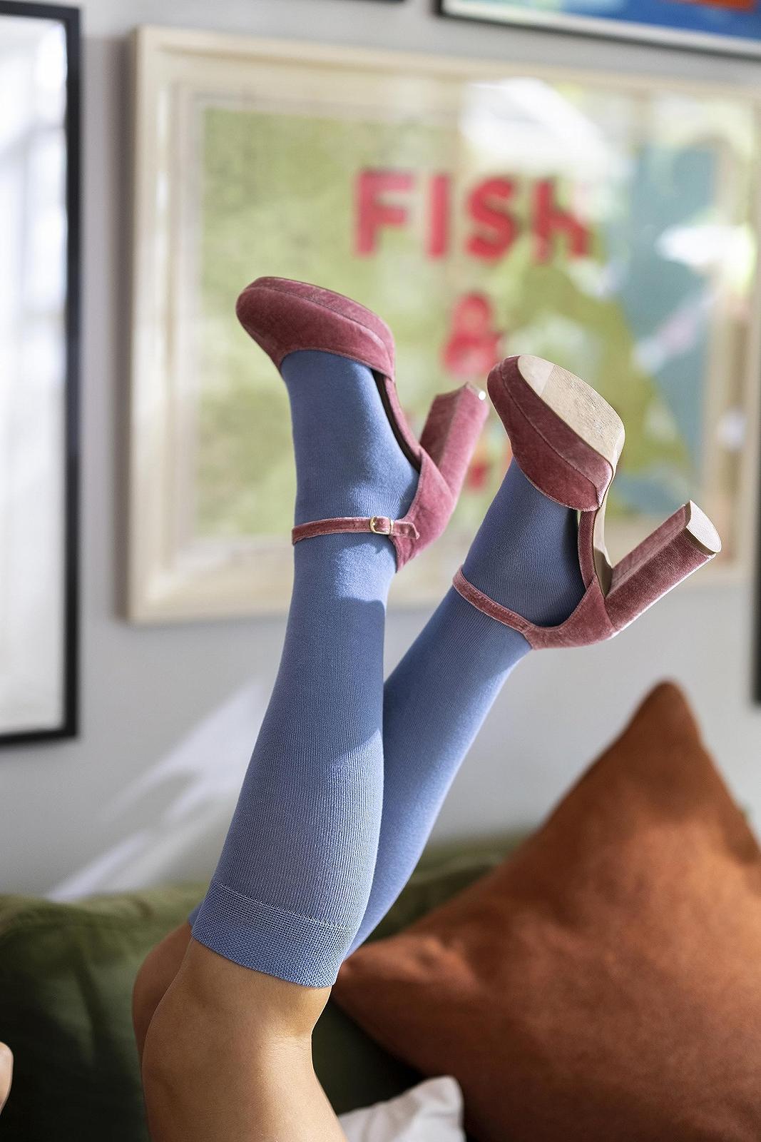 Шкарпетки до коліна SockShop Жіночі бамбукові з гладкими швами на пальцях, паковання 4 пари, фото №5