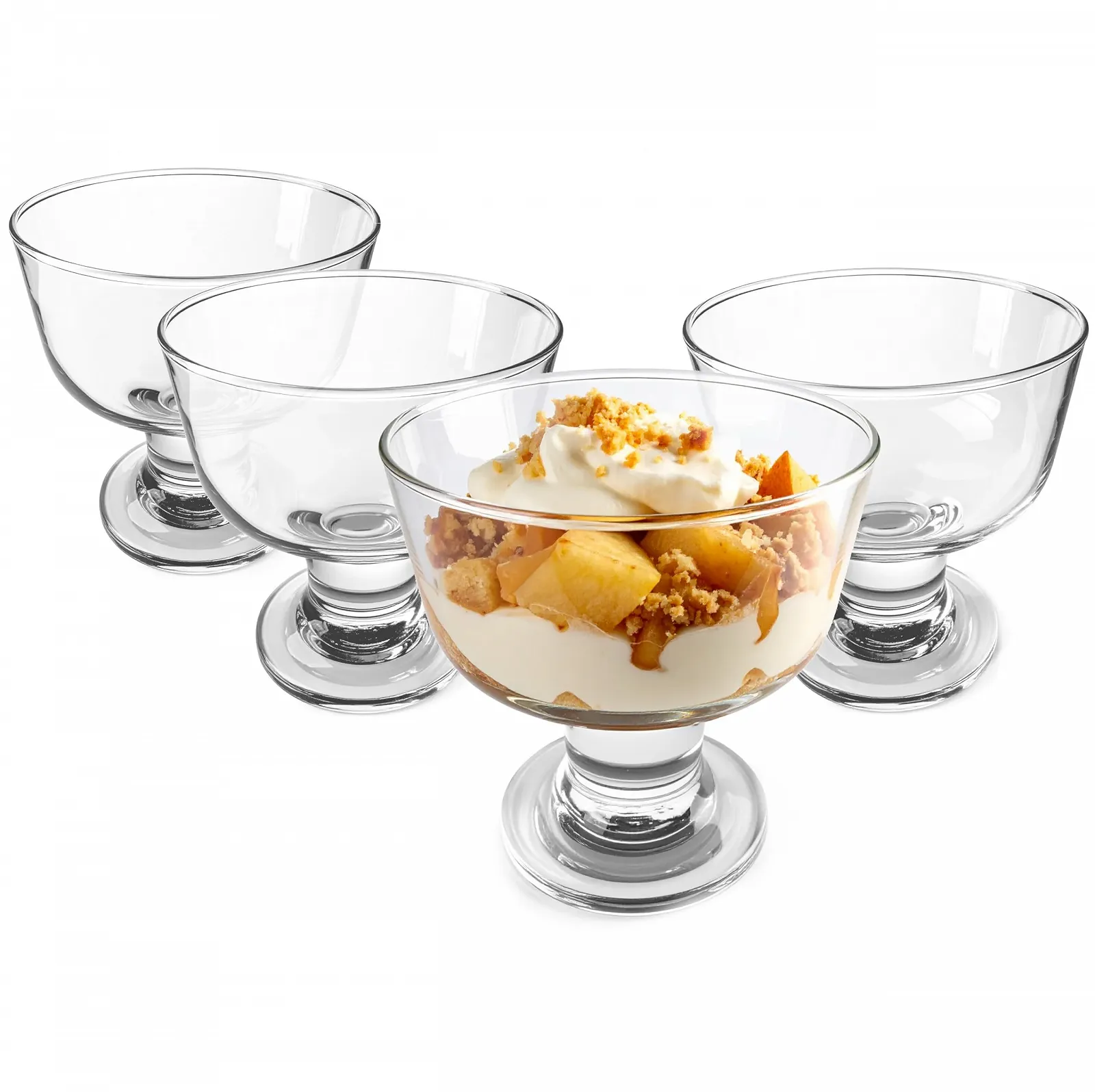 Миска для мороженого Glasmark Krosno 1992 Стекло 270 мл Прозрачная, фото №1