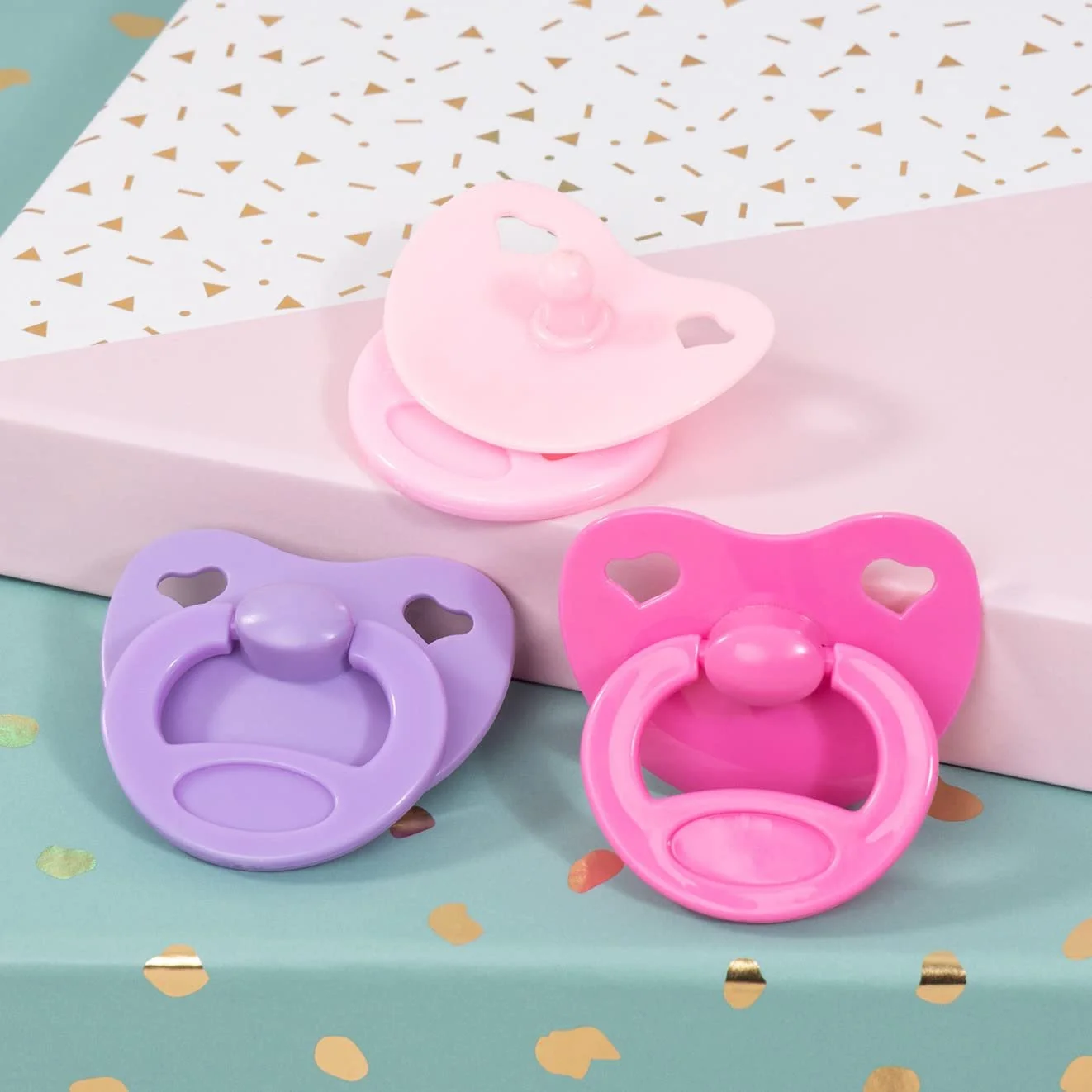 Пустушка Bayer Design Dummy Set для ляльок Рожевий Фіолетовий, фото №4 Пустушка Bayer Design Dummy Set для ляльок Рожевий Фіолетовий, фото №4