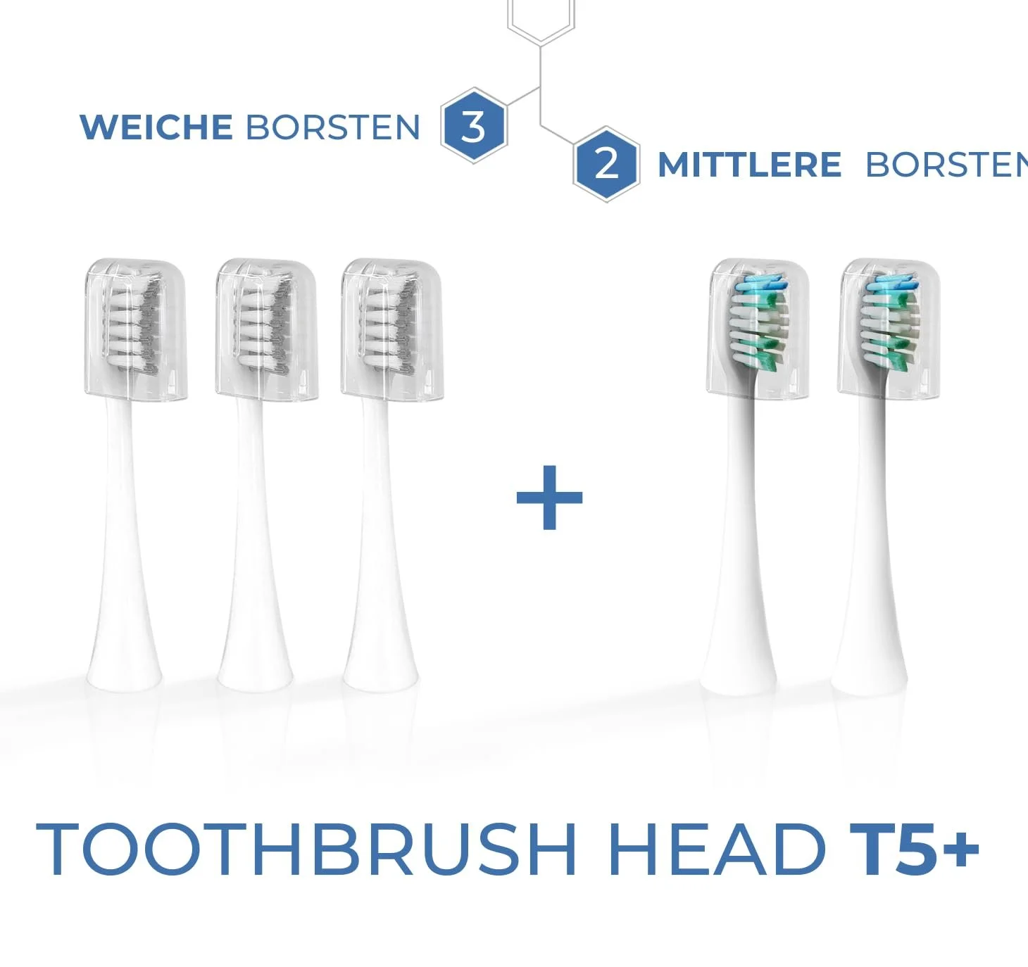 Аккумуляторная звуковая зубная щетка ENOA 5 программ 3 уровня интенсивности IPX7 5 насадок, фото №2