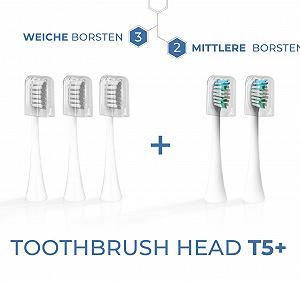 Акумуляторна звукова зубна щітка ENOA 5 програм 3 рівні інтенсивності IPX7 5 насадок synthetic.ua - Фото 1