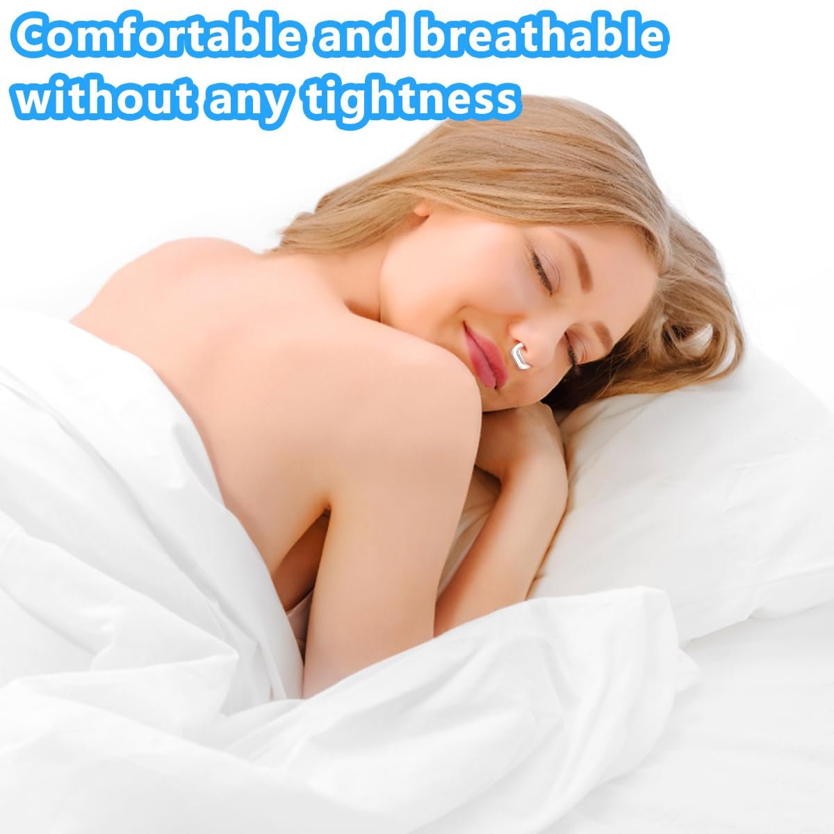 Кліпса проти хропіння з магнітом, багаторазова, для покращення носового дихання та сну, 20 шт, фото №5