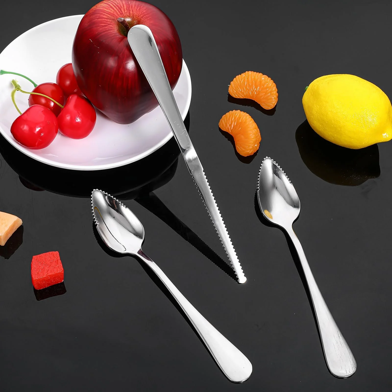 Ложка для грейпфрута Giantree Набір з 3 предметів, нержавіюча сталь, фото №3