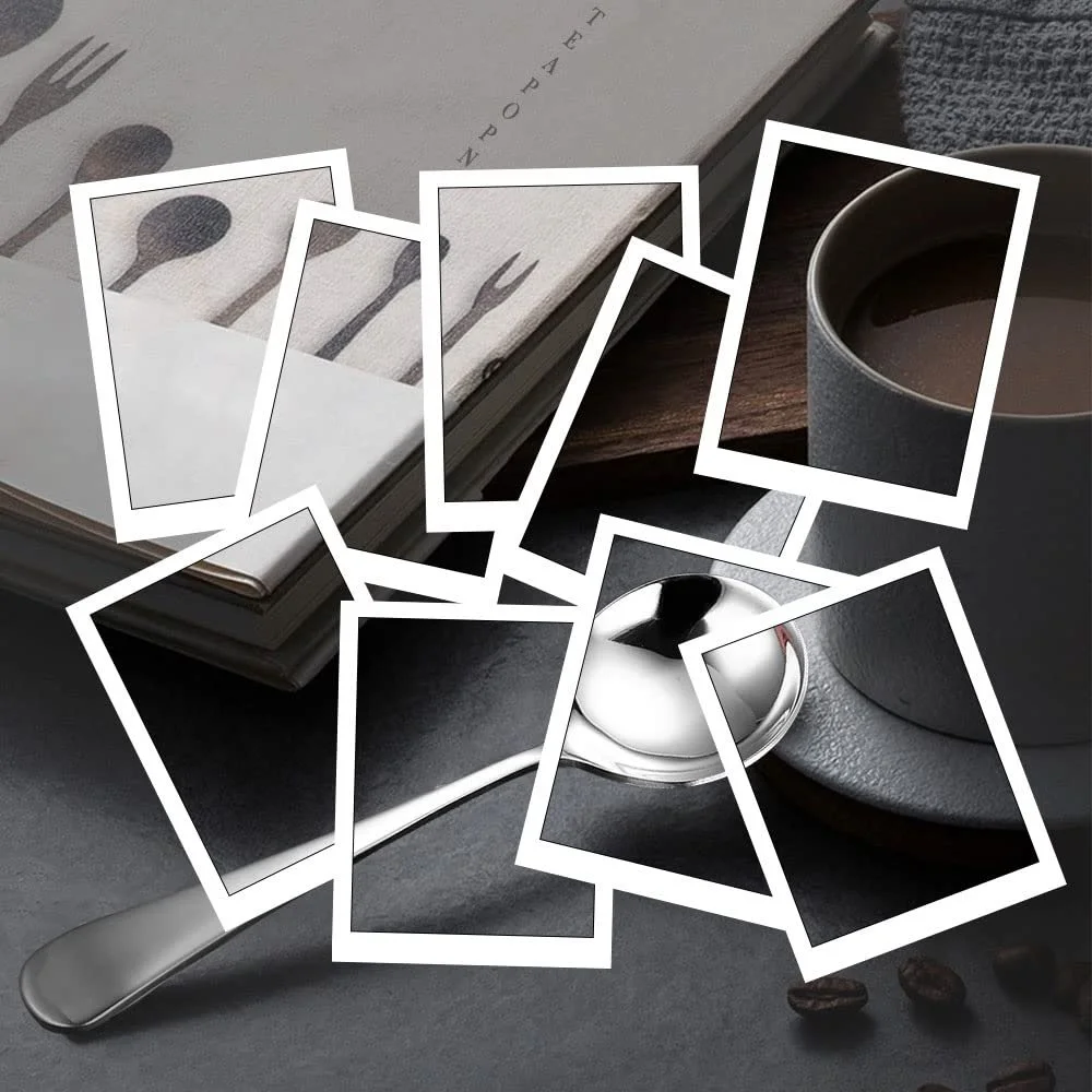 Набір 4 Супові Ложки Сервірувальні з нержавіючої сталі Кругла, фото №6