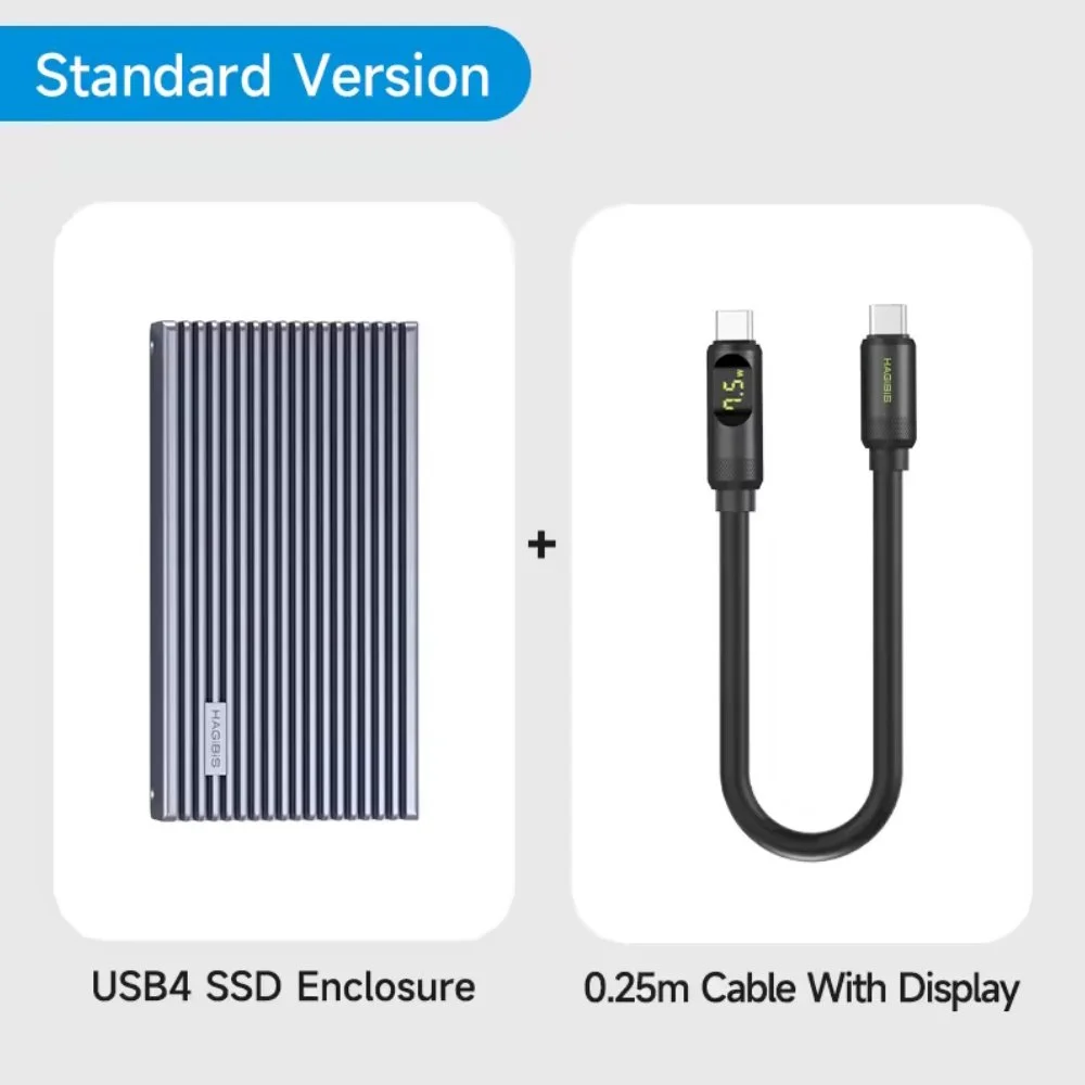 Внешний карман HAGIBIS MC40 40Gbps M.2 NVMe SSD to USB4, Thunderbolt 4 Black, фото №7 Внешний карман HAGIBIS MC40 40Gbps M.2 NVMe SSD to USB4, Thunderbolt 4 Black, фото №7