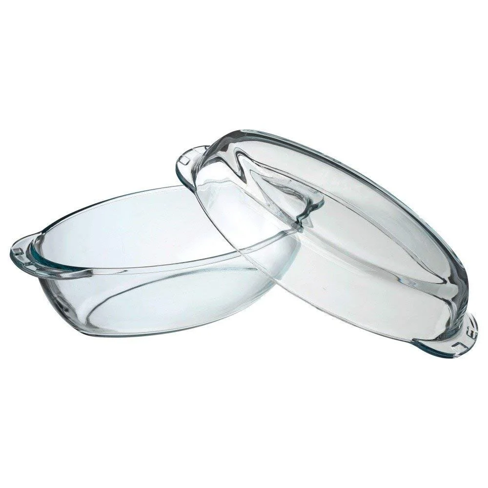 Форма для запікання з кришкою Pasabahce Classic скляна 2,5 л, фото №2 Форма для запікання з кришкою Pasabahce Classic скляна 2,5 л, фото №2