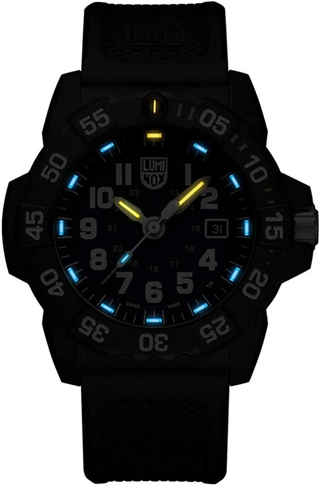 Чоловічий годинник Luminox Navy Seal 45 мм Хронограф Чорний Водонепроникний 200 м З датою Зроблено у Швейцарії, фото №2