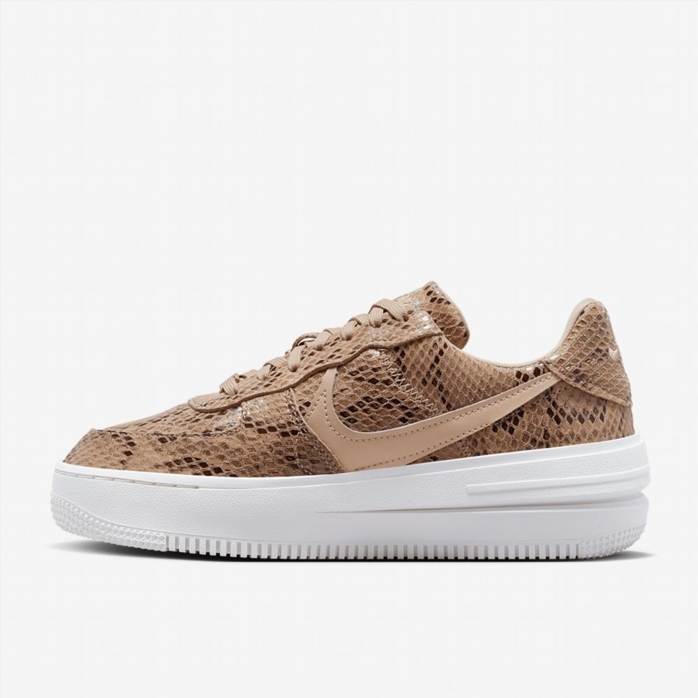 Кроссовки Nike Air Force 1 PLT.AF.ORM Коричневый змеиный принт (W) размер 37.5, фото №3