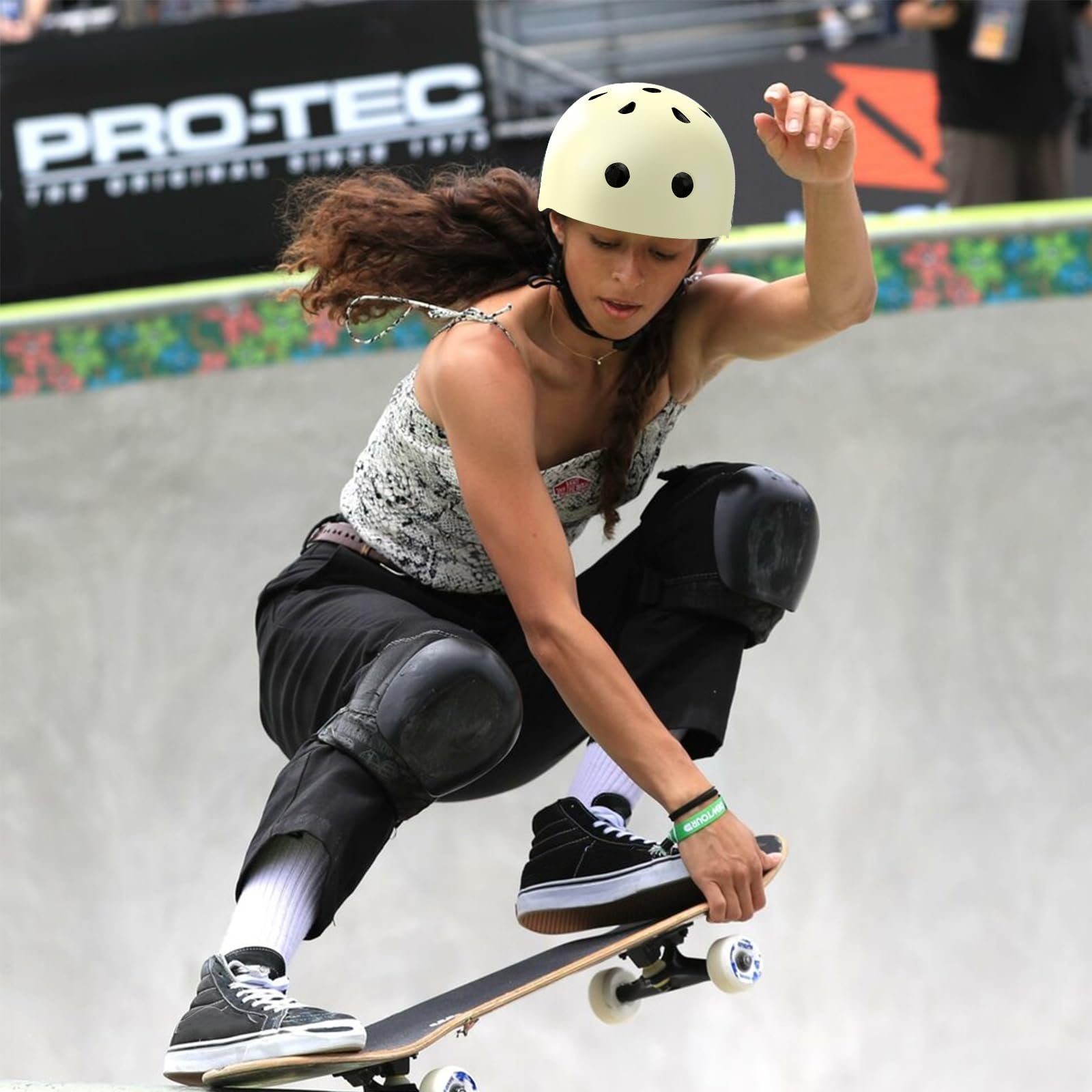 Шлем LeapBeast Skater, велосипедный, защитный, легкий, для скейтборда, велосипеда, самоката, BMX, детский, взрослый, бежевый, фото №8