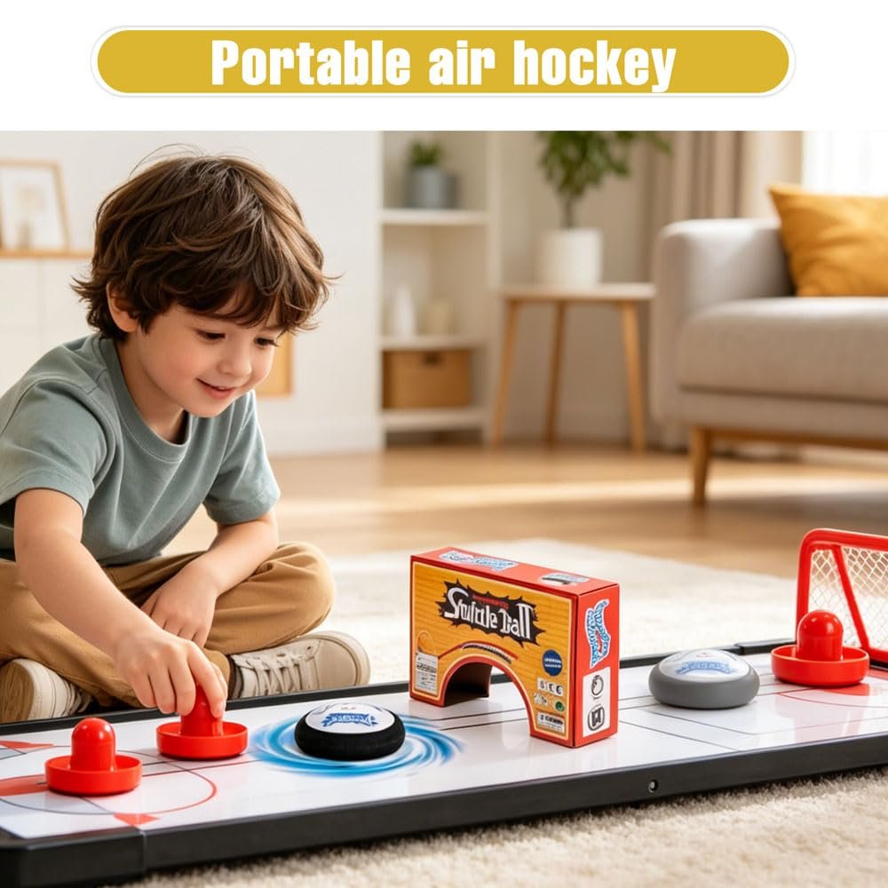 Аэрохоккей Hover Puck Портативный 2 биты ABS-пластик, фото №6 Аэрохоккей Hover Puck Портативный 2 биты ABS-пластик, фото №6