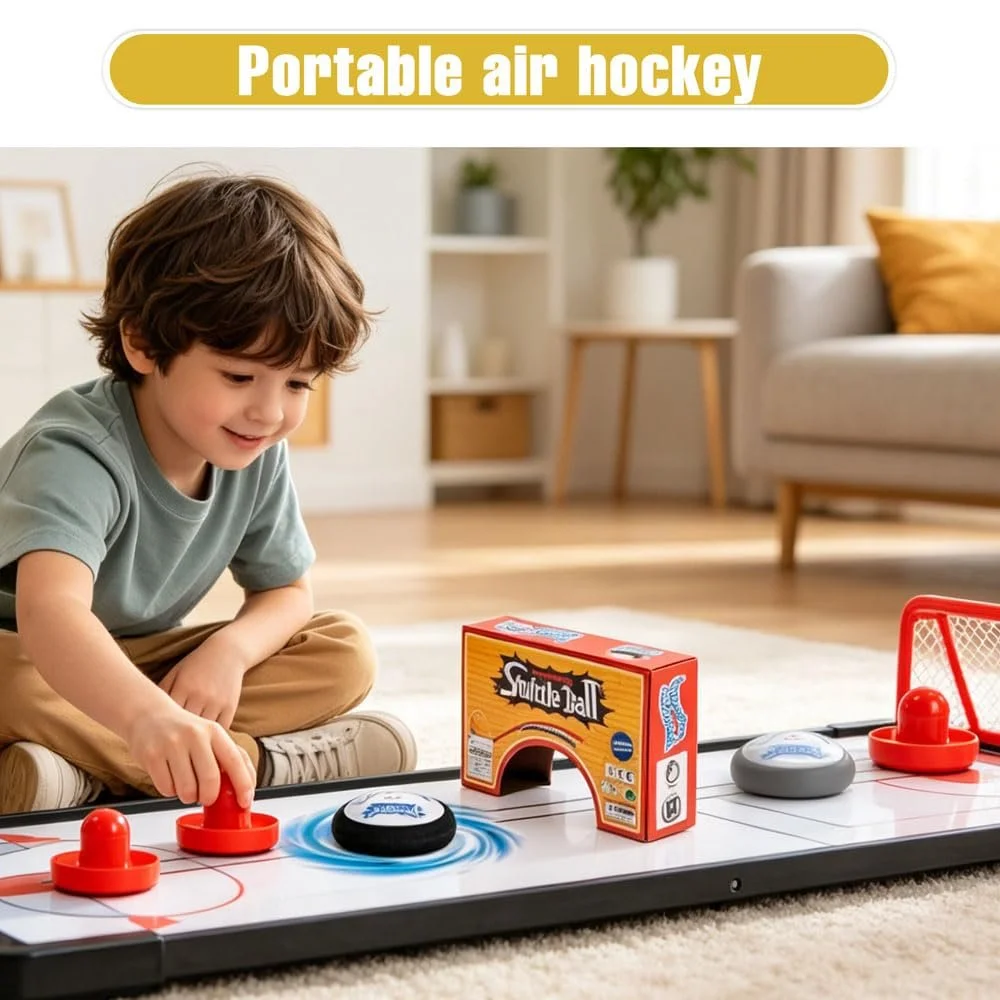 Аэрохоккей Hover Puck Портативный 2 биты ABS-пластик, фото №6 Аэрохоккей Hover Puck Портативный 2 биты ABS-пластик, фото №6