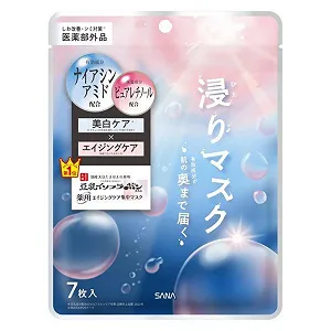 Тканинна Маска Sana Nameraka Honpo Wrinkle Essence - 7 шт. - Зволожуюча - Фото 1