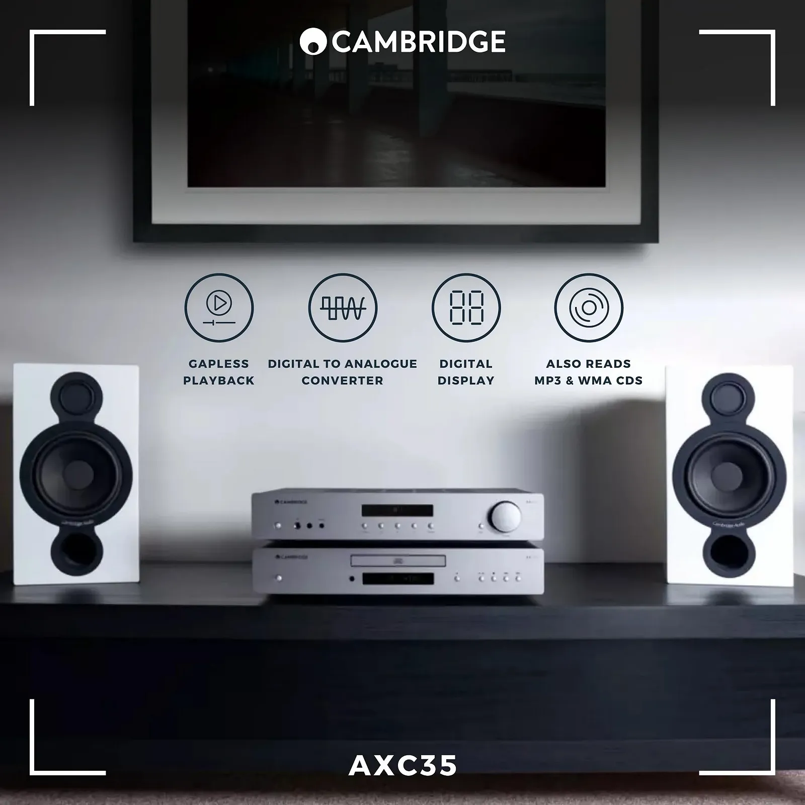 CD програвач Cambridge Audio AXC35 Lunar Grey, фото №5