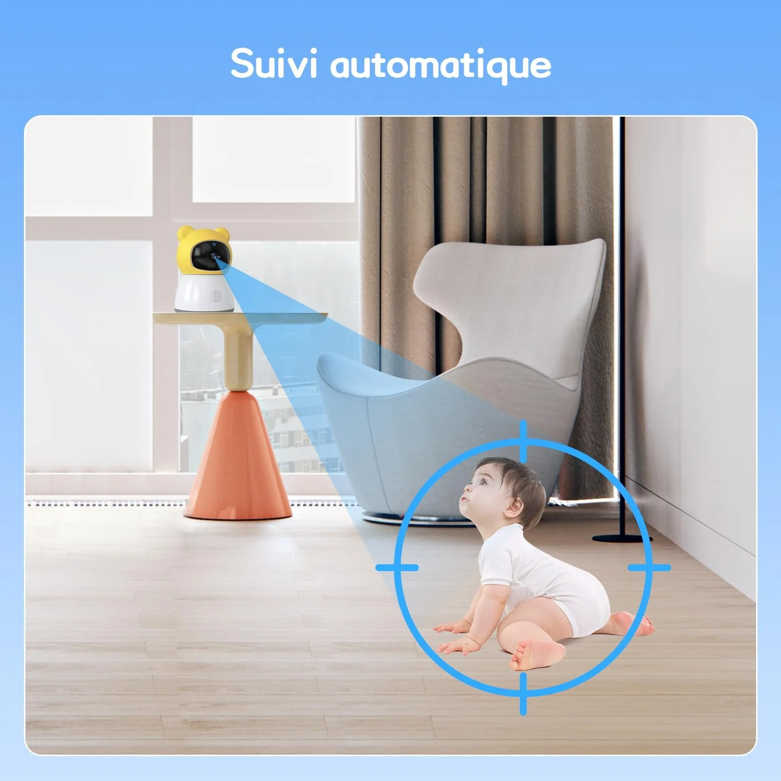 Відеоняня XPJ 2K WLAN 5 дюймів Night Vision Motion & Scream Intercom Lullabies, фото №4 Відеоняня XPJ 2K WLAN 5 дюймів Night Vision Motion & Scream Intercom Lullabies, фото №4