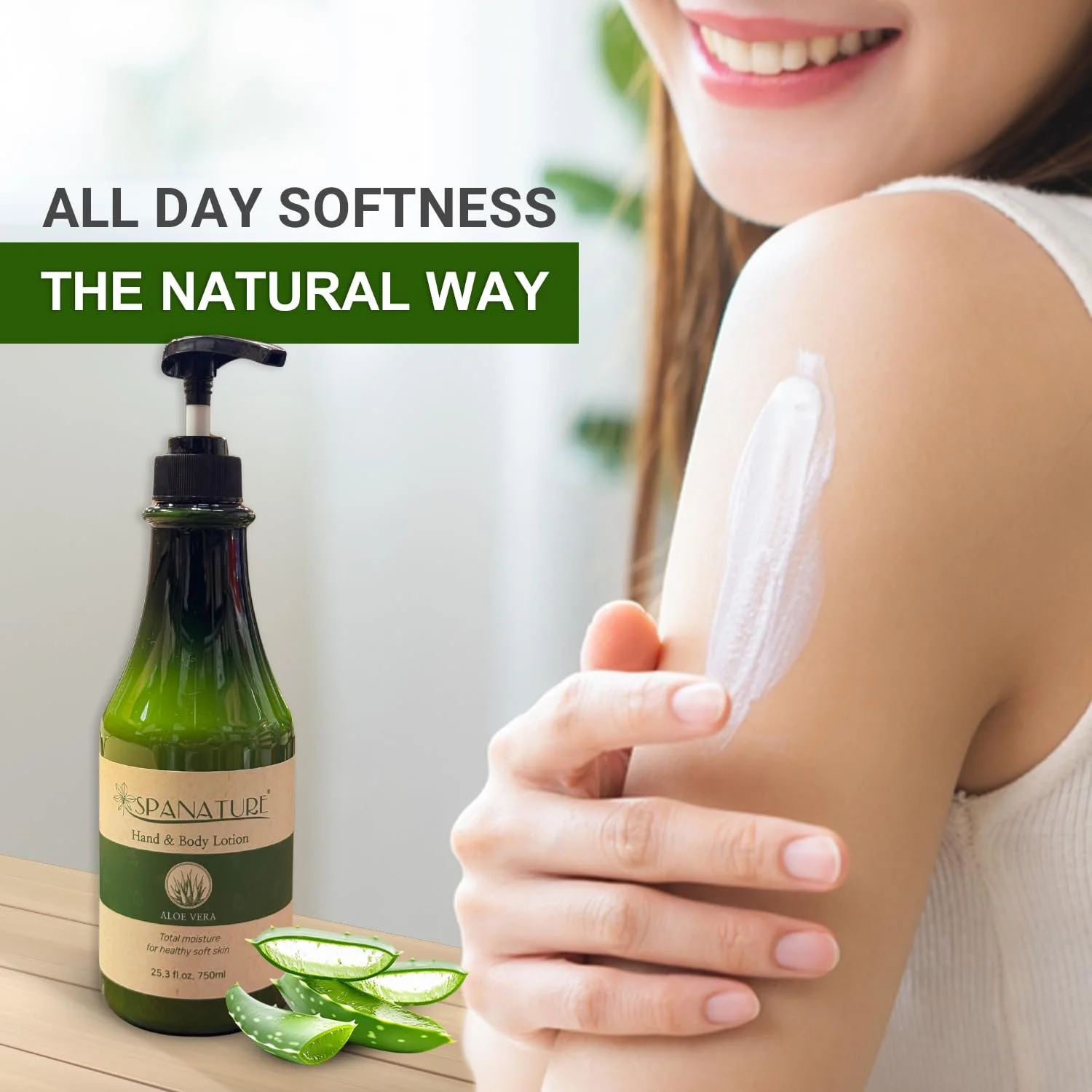 Лосьйон для рук та тіла Spanature Selection, 750 мл (Aloe Vera), фото №3