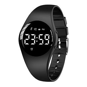Цифровой Фитнес-браслет, водонепроницаемый, без Bluetooth, светодиодный, перезаряжаемый, для детей и взрослых, без приложения - Фото 1