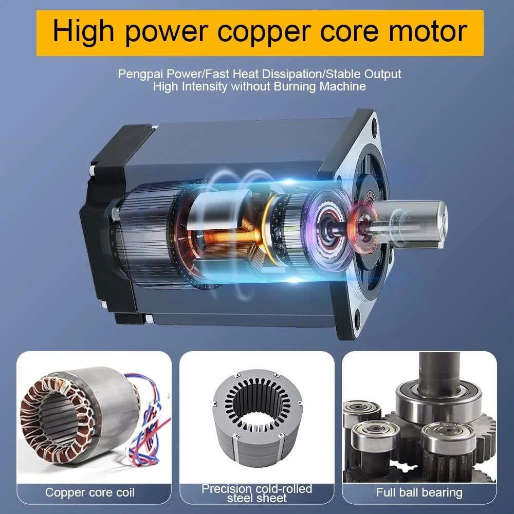 Комплект серводвигателя переменного тока и драйвера HLTNC T3D-L20A-RABF/80AST-A1C02430 / 750 Вт / 3000 об/мин / 2,39 Нм / Черный-Серый, фото №3